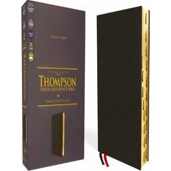 Nasb, Thompson Chain-Reference Bible, Genuine Leather, Calfskin, Black, 1995 Tex