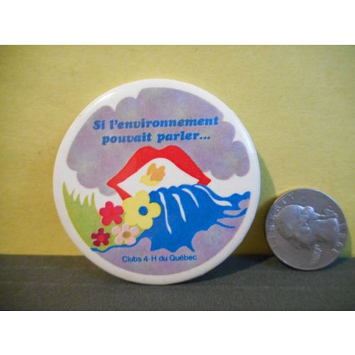 4-H Club of Quebec Canada Pinback