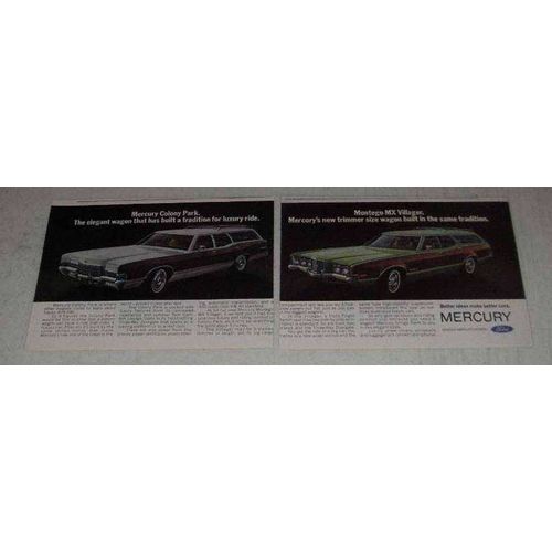 1972 Mercury Colony Park and MX Villager Wagons Ad