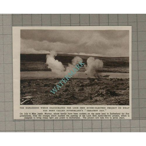 C3247) Loch Shin Hydro Electric Sutherland Miss Jessie Murray - 1954 Clip