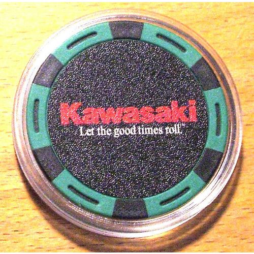 Kawasaki Poker Chip Golf Ball Marker - Green