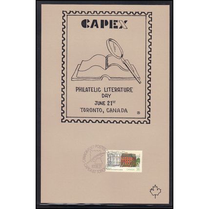 Card CAPEX '87 Philatellic Literature Day June 21 Canada Stamp Box0141