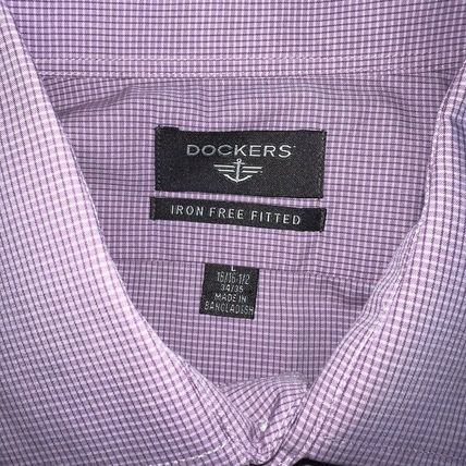 Dockers Iron Free Fitted 16/16.5" 34/35 Dress Shirt