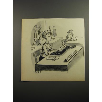 1954 Cartoon by Syd Hoff - Geo. B. Burke's