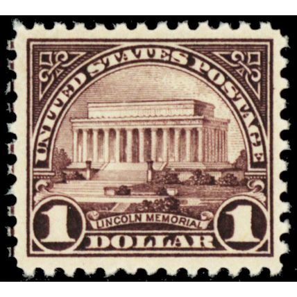 571, Mint $1 VF NH - Nice & Fresh - Lincoln Memorial - Stuart Katz
