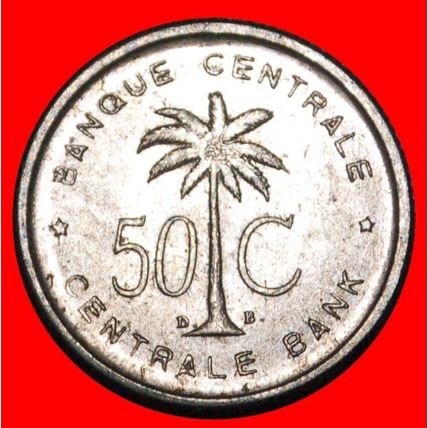 TYPE 1954-1955:BELGIAN CONGO-RUANDA-URUNDI★50 CENTIMES 1955★LOW START★NO RESERVE