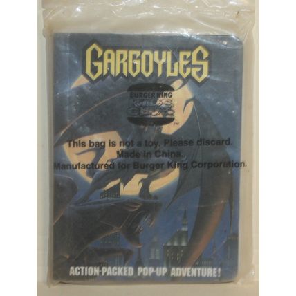 1995 Burger King Gargoyles 3D Pop-Up Book Mint in Package