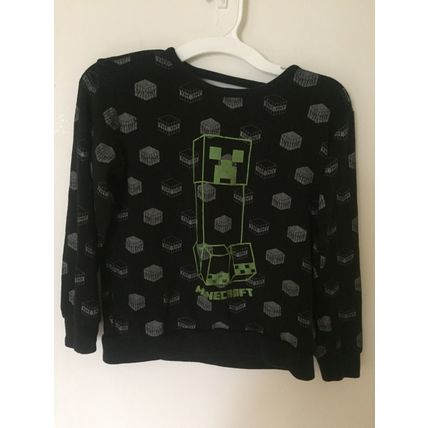 Preowned Minecraft Girls Medium 7/8 Long Sleeve Shirt