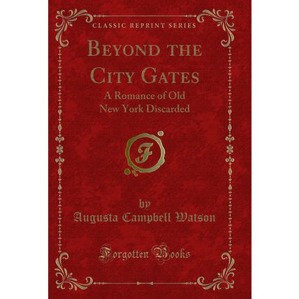 Beyond the City Gates: A Romance of Old New York Discarded (Classic Reprint)