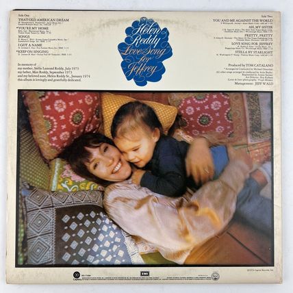 Helen Reddy - Love Song For Jeffrey Vinyl LP Record Album SO-11284