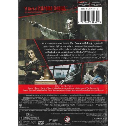 DVD - Sweeney Todd: The Demon Barber Of Fleet Street (2007) *Helena Bonham*