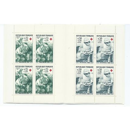 france stamps booklet red cross mnh 1966 sg1733 sg 1733