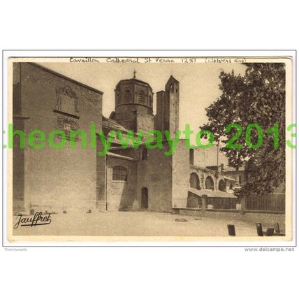 CAVAILLON, CATHEDRALE SAINT VERAN, CADRAN SOLAIRE, FRANCE, 1910/20s?, Postcard