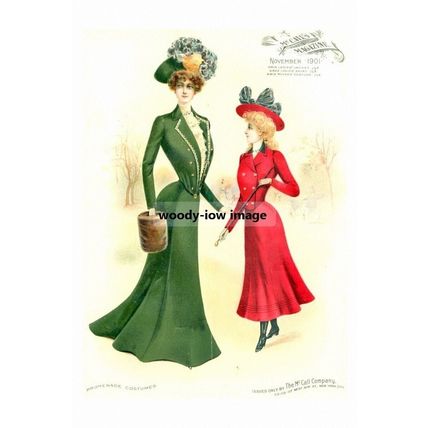 rp10655 - Ladies & Girls Fashion from 1901 - ideal to frame - print 6x4