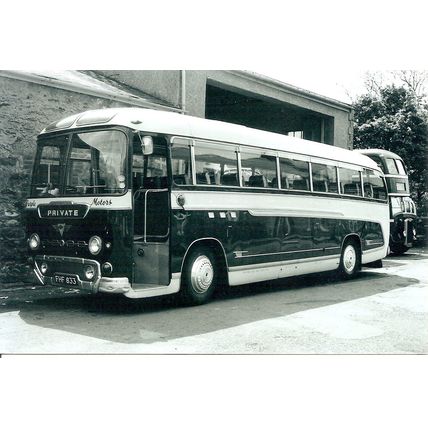 Black & White Photograph of Purple Motors of Bethesda - FHF 833
