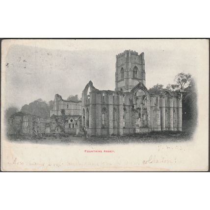 Fountains Abbey, Yorkshire, c.1905 - John Walker Postcard