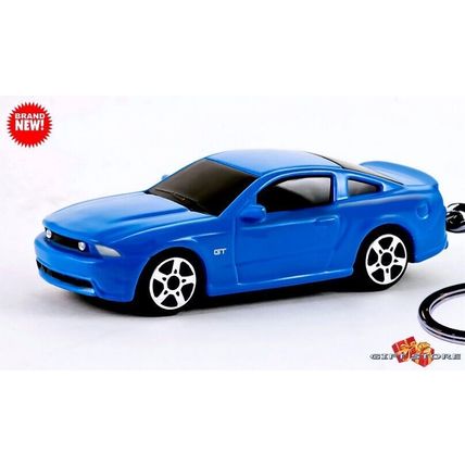 HTF CUSTOM KEYCHAIN GRABBER BLUE FORD MUSTANG GT TINTED GLASS GREAT GIFT