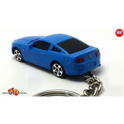 HTF CUSTOM KEYCHAIN GRABBER BLUE FORD MUSTANG GT TINTED GLASS GREAT GIFT