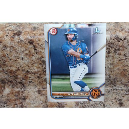 2022 bowman 1st baseball new york mets jett williams rookie card#bd-190