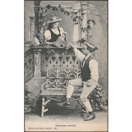 Costumes Vaudois, c.1910 - Louis Burgy CPA