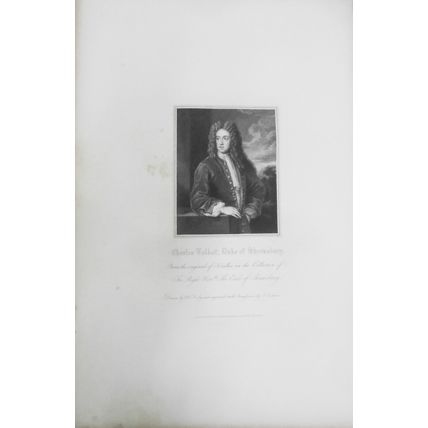 1834 Charles Talbot, - original engraving from Lodge's Portraits. 17x11 inches
