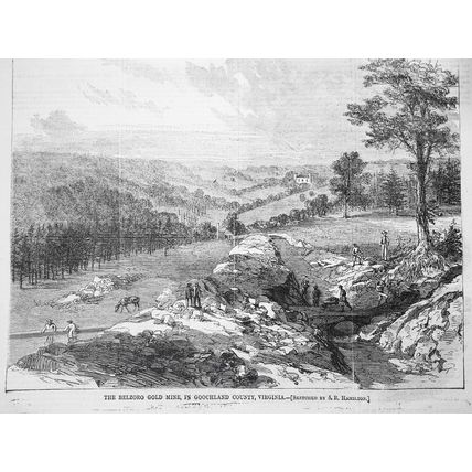The Belzoro Gold Mine, in Goochland County, Virginia, Harper's Weekly, 1865