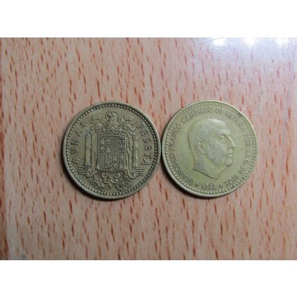 Spain 1968 Franco 1966-1968* 1 Peseta Coin