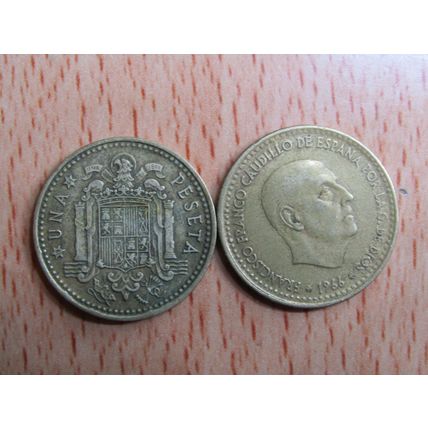 Spain 1969 Franco 1966-1969* 1 Peseta Coin