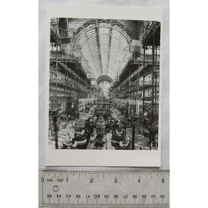 1980s postcard Crystal Palace Interior, London c.1935
