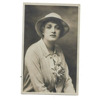 Pretty Lady, Social History, RP Postcard.