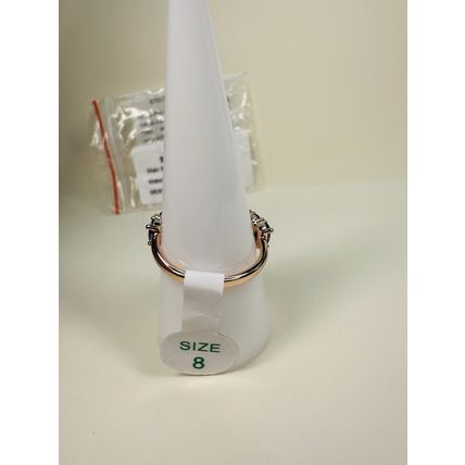 NIB Bomb Party Sz8 Revealed Ring RBP5952 Stunning Radiance Violet CZ Rose Gold P