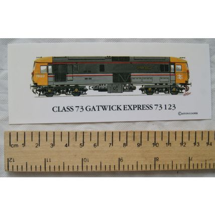 Spotters Bookmark - Class 73 Gatwick Express 73123