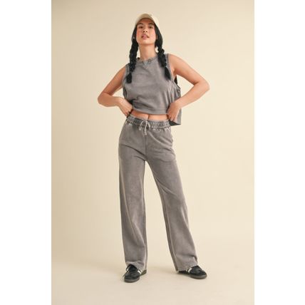 Women's Mineral Wash Sleeveless Top