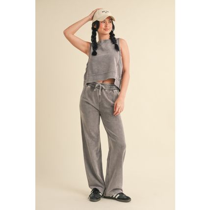 Women's Mineral Wash Sleeveless Top