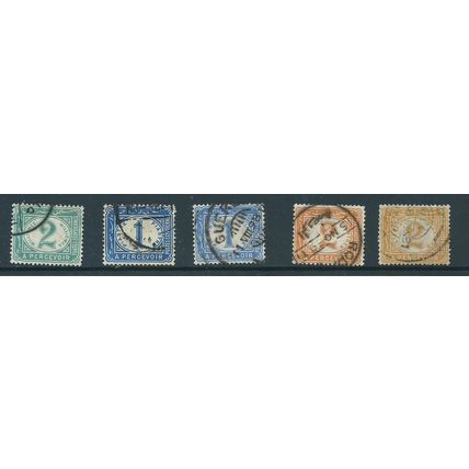 egypt stamps postage due sgd71 selection with shades fu sg d71
