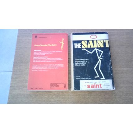 The Saint - Overboard & Closes the Case by Leslie Charteris (2 Paperbacks)