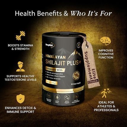 Pure Himalayan Organic Shilajit Resin Extract for Men & Women- 100% Natural Ashw
