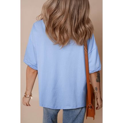 Myosotis American Flag Bow Knot Print Half Sleeve T Shirt