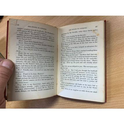 1886 OLIVER GOLDSMITH SHE STOOPS TO CONQUER / THE GOOD NATURED MAN HB BOOK (P2)