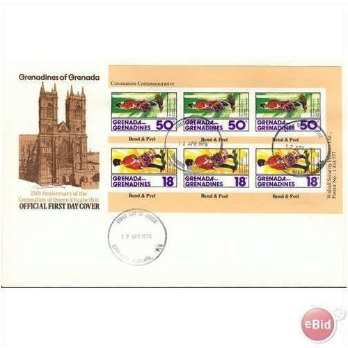 Grenadines of Grenada FDC 1978 - SG 276-277 - 25th Ann Coronation 1