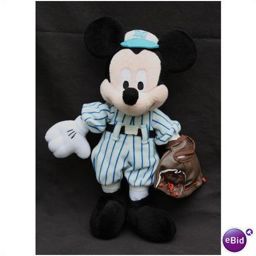 Walt Disney World Baseball Player Mickey Bean Bag