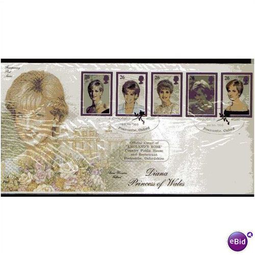 1998 'DIANA, PRINCESS OF WALES -ENGLANDS ROSE, POSTCOMBE, OXFORD,SP PMK(EBID259)