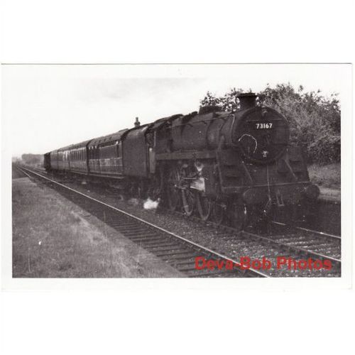 Railway Photo BR 5MT 73167 Standard 4-6-0 Steam Loco