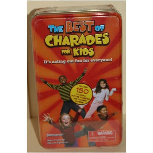 2008 Pressman The Best of Charades for Kids Mint in Tin