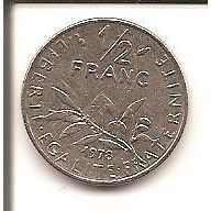 FRANKRIJK 1/2 FRANC 1978
