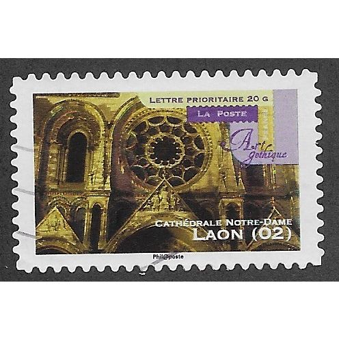 FRA 2011 (58c) 'GOTHIC ART - LAON 02' FINE USED (EBID56-524)