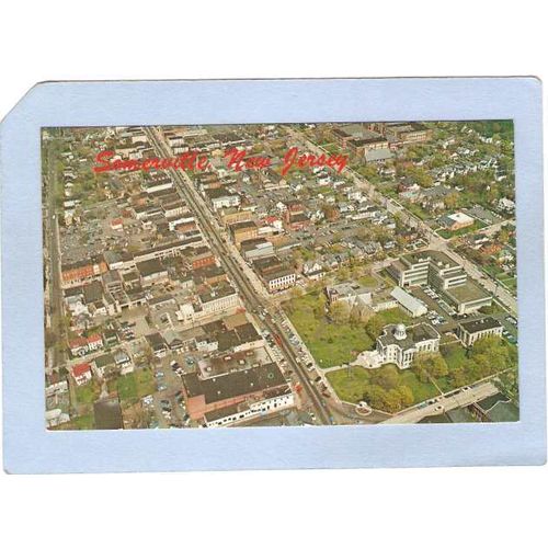 New Jersey Somerville Aeiral View Main Business District Somerville NJ~2584