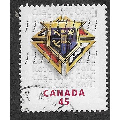 CAN 1997 45c 'KNIGHTS OF COLUMBUS CHARITY ' FINE USED (EBID71-497)