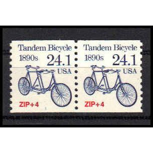 2266 24.1c Tandem Bicycle Fine MNH Dry Gum CNP Left 1 PA1022