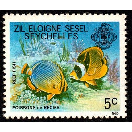 Seychelles Zil Eloigne Sesel 1980 Fish 5c MNH Stamp